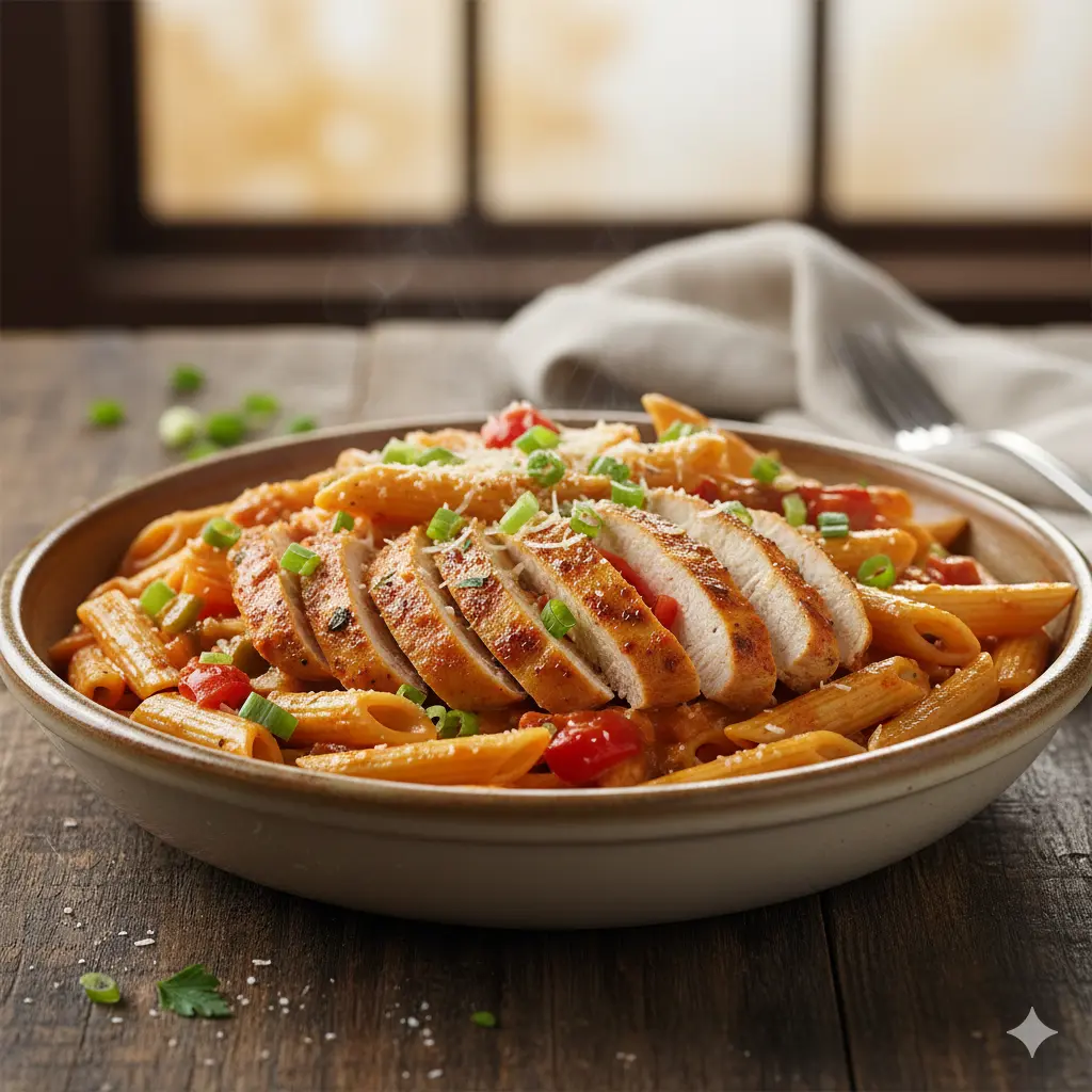 Cajun Chicken Pasta at Wingfield Restaurant and Bar in Calgary, AB